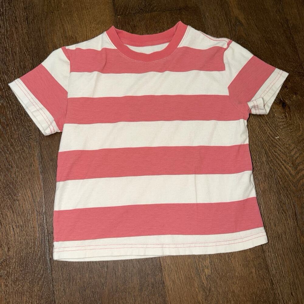 BDG Urban Outfitters Striped Cropped T Shirt Top Sz S